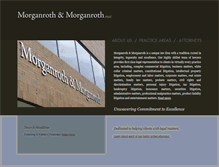 Tablet Screenshot of morganrothlaw.com